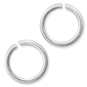 Plata 925 Fornituras anillas 6mm Plata