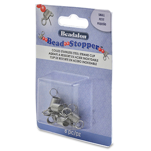 Beadalon Clip de resorte en acero inoxidable chico 8 pzas. Acero inoxidable