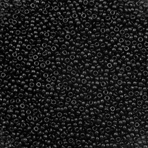 Rocallas Miyuki 15/0 Opaque black 15-401 
