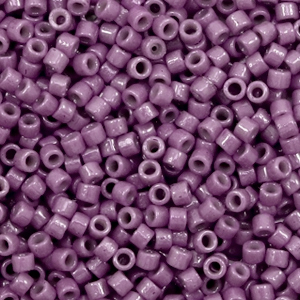 Abalorios Miyuki Delica's 11/0 Duracoat opaque dyed medium purple DB-2360