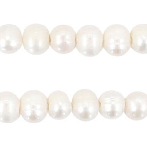 BQ Perlas de agua dulce redondas 7-8mm Blanco natural