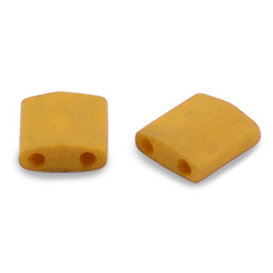Abalorios Miyuki tila 5x5mm Opaque matte mustard brown TL-2312