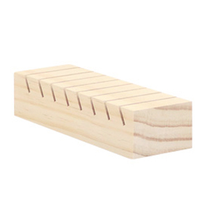 Expositor de joyer&iacute;a para tarjetas con ocho l&iacute;neas Natural (color madera natural)