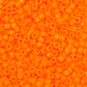 Abalorios Miyuki Delica's 11/0 Opaque mandarin orange DB-1133