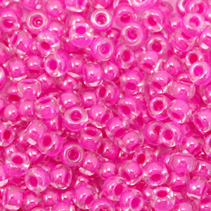 Rocalla Miyuki 8/0 Fuchsia lined crystal 8-209