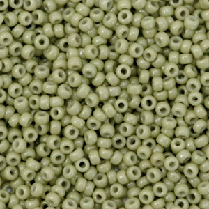 Rocalla Miyuki 11/0 Duracoat opaque cactus green 11-4474