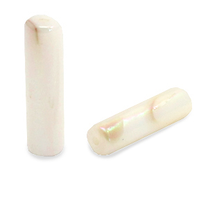 Abalorios conchas tubo Beige crema-revestimiento AB