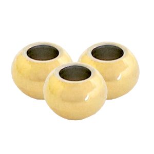 Abalorios Acero Inox 4mm Dorado