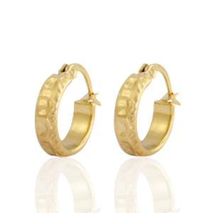 Pendientes Acero Inox criolla Dorado