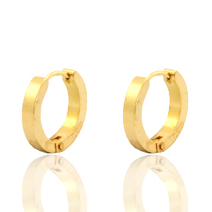 Pendientes Acero Inox criolla 16mm Dorado