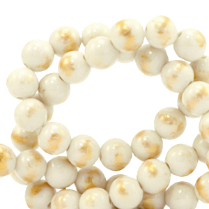 Piedras naturales 6mm Beige-dorado