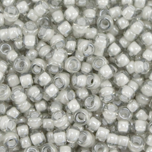 Rocalla Miyuki 8/0 Fancy lined moonstone grey 8-2268