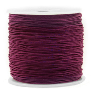 Hilo macram&eacute; 0.8mm Berenjena real