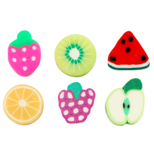 Abalorios pol&iacute;mero fruta mixto Multicolor