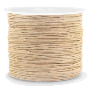 Hilo macram&eacute; 0.8mm Champagne