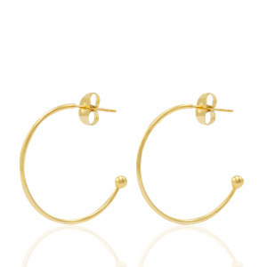 Pendientes Acero Inox criolla Dorado