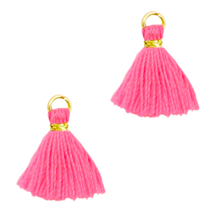 Borlas 1cm Dorado-rosa ne&oacute;n