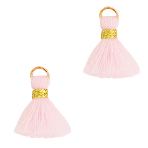 Borlas 1.5cm Dorado-rosa claro