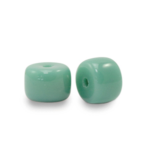 Abalorios de cristal rondeles 6 mm Verde malaquita