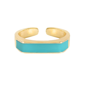 Anillos Must-have esmalte Azul-dorado