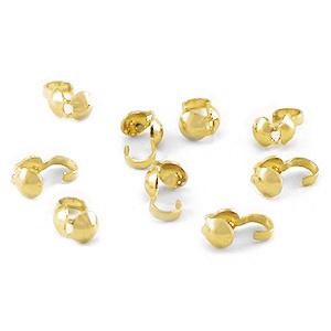 Fornituras Acero inox tapa nudos 3.5mm Dorado
