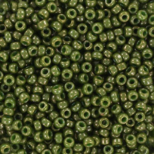 Rocalla Miyuki 11/0 Opaque luster kaki green 11-2539L
