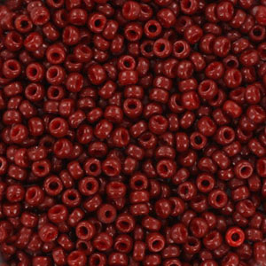 Rocalla Miyuki 11/0 Duracoat opaque maroon red 11-4470