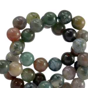 Piedras naturales Calcedonia (Jaspe) 8mm Multicolor verde