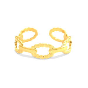 Anillos Acero Inox Dorado