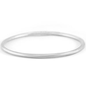 Pulsera imitaci&oacute;n Pan de Oro 3mm talla L Plateado