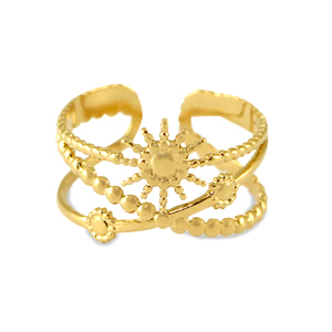 Anillos Acero Inox Dorado