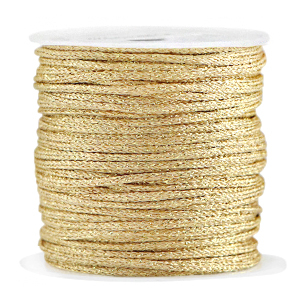 Hilo macram&eacute; trenzado 2mm Dorado