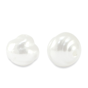 Imitaci&oacute;n de perlas de agua dulce Blanco