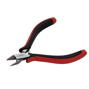 Beadsmith Alicate cortador lateral con muelle Rojo-plateado