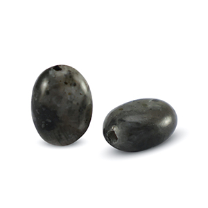 Piedras naturales Labradorita &oacute;valo Antracita oscuro