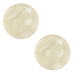 Cabuch&oacute;n plano Polaris Elements 20 mm Jais Blanco prosecco