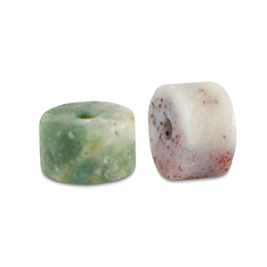 Piedras naturales Cuarzo disco 4x2mm Multicolor verde