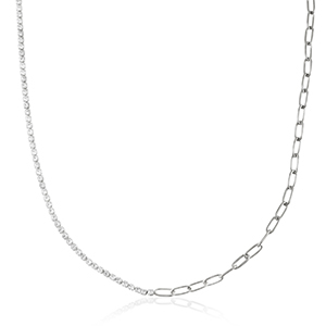 Cadenas Acero Inox Plateado-cristal