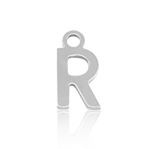 Colgantes Acero Inox letra R Plateado