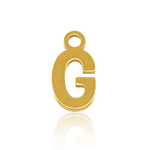 Colgantes Acero Inox letra G Dorado