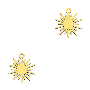 Colgantes Acero Inox sol Dorado