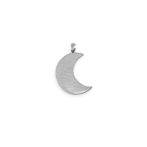 Colgantes Acero Inox La Luna Plateado