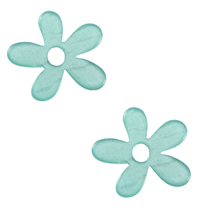 Colgantes Polaris Lucido flor Ocean azul
