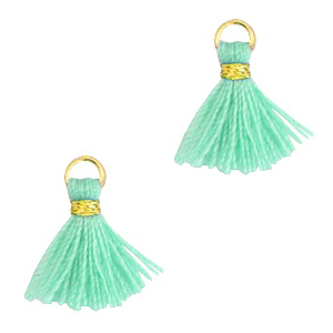 Borlas 1.2cm Dorado-ocean azul