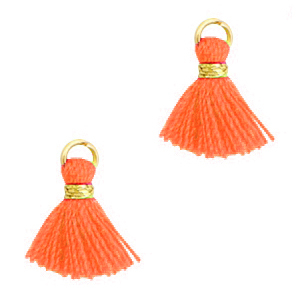 Borlas 1.2cm Dorado-naranja pasi&oacute;n