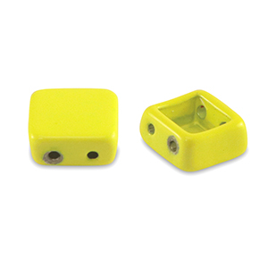 Abalorios Tile cuadrado Amarillo