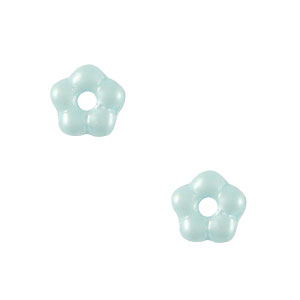 Abalorios Checos flor 5mm Azul claro