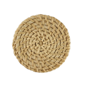 Colgantes rat&aacute;n 50mm Beige natural