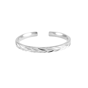 Anillos Acero Inox Plateado