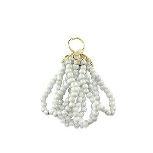 Colgantes faceteados Dorado-gris hielo